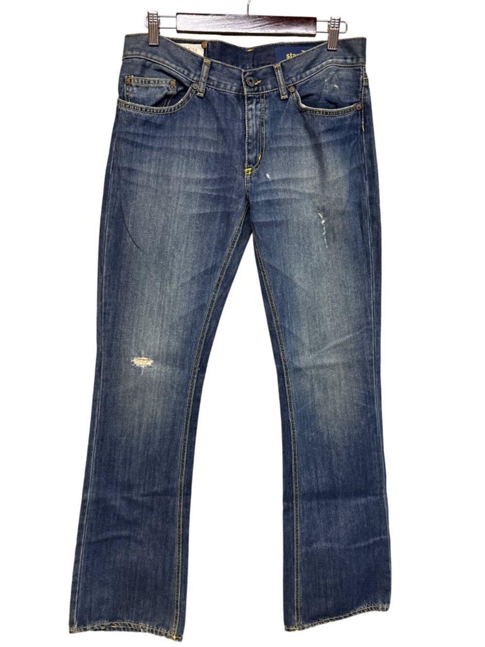 Dondup Lady Italian Designer Jeans P097 Dark Wash Straight Leg Size 31 Italy